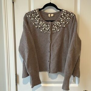 Anthropologie Pearl Cardigan